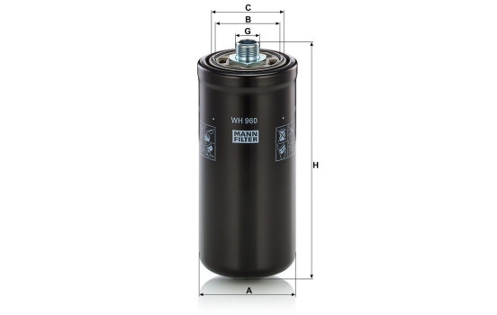 Hydraulfilter, automatisk växellåda WH 960 MANN-FILTER, bild 2