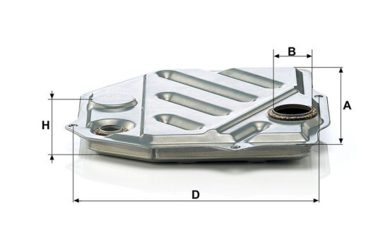 Hydraulikfilter, automatväxel H 2014 Mann, bild 3