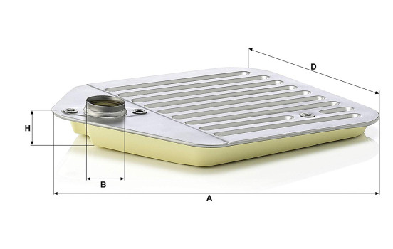 Hydraulikfilter, automatväxel H 2425 x KIT Mann, bild 4