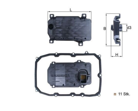Hydraulikfilter, automatväxel HX 187KIT Mahle