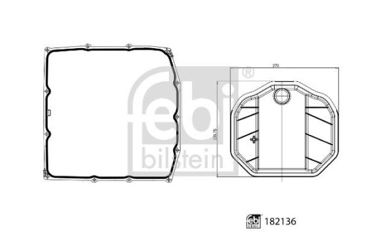 Transmissionsoljefiltersats 182136 FEBI, bild 3