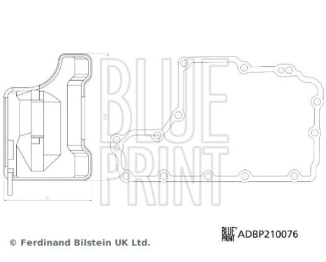 Transmissionsoljefiltersats ADBP210076 Blue Print, bild 3