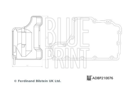 Transmissionsoljefiltersats ADBP210076 Blue Print, bild 3