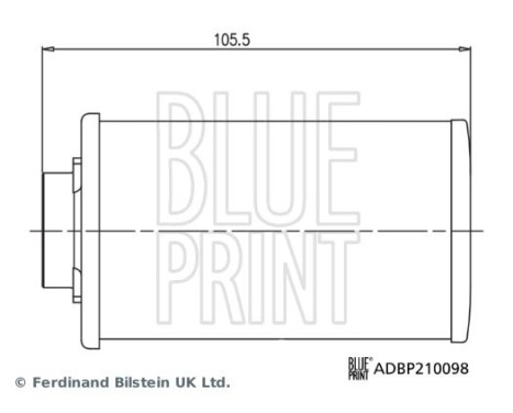 växellådans oljefilter ADBP210098 Blue Print, bild 2