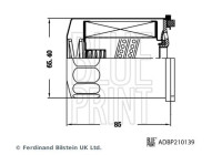 växellådans oljefilter ADBP210139 Blue Print