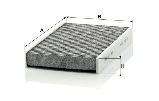 Filter, kupéventilation adsotop CUK 1629 Mann, bild 3