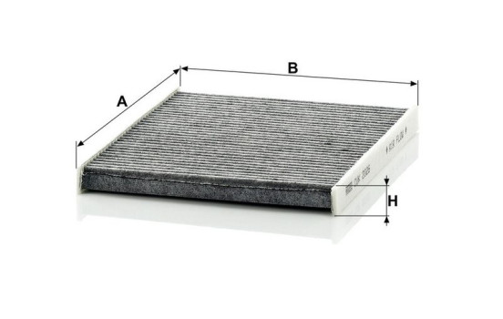 Filter, kupéventilation adsotop CUK 2026 Mann, bild 3