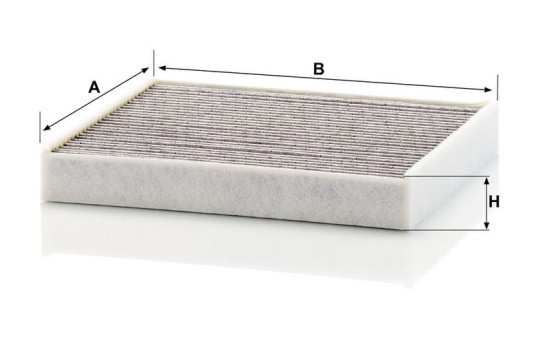 Filter, kupéventilation adsotop CUK 2143 Mann, bild 3