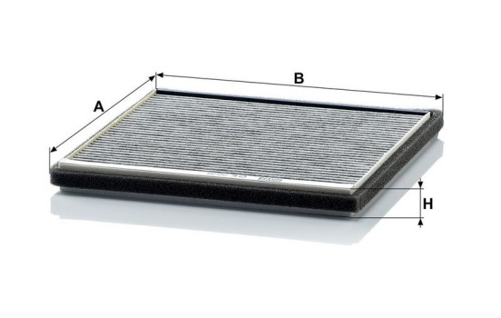 Filter, kupéventilation adsotop CUK 2225 Mann, bild 3