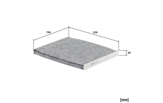 Filter, kupéventilation adsotop CUK 24 013 MANN-FILTER, bild 8