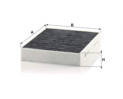Filter, kupéventilation adsotop CUK 25 001 Mann, bild 2