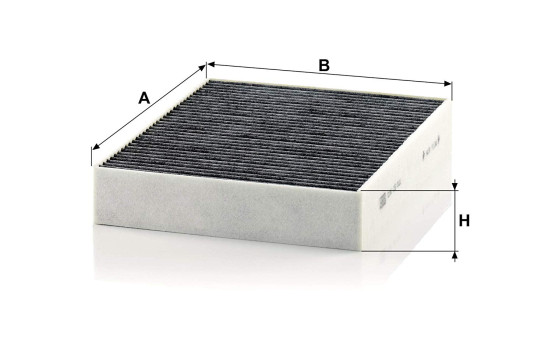 Filter, kupéventilation adsotop CUK 25 001 Mann, bild 2