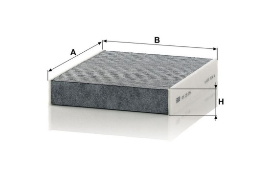 Filter, kupéventilation adsotop CUK 25 006 Mann, bild 3