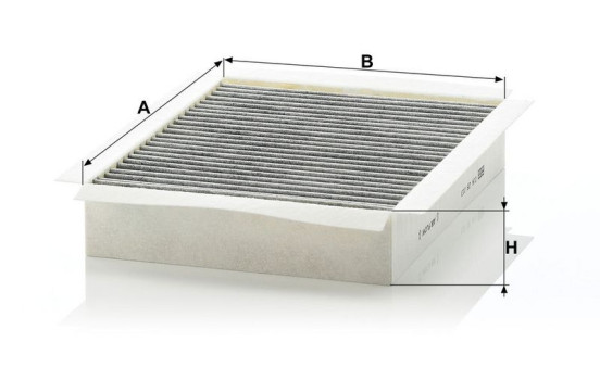 Filter, kupéventilation adsotop CUK 26 003 Mann, bild 3