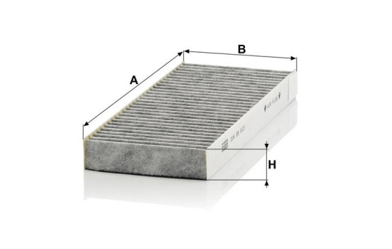 Filter, kupéventilation adsotop CUK 26 013-2 MANN-FILTER, bild 3