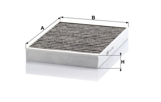 Filter, kupéventilation adsotop CUK 2722-2 Mann, bild 3