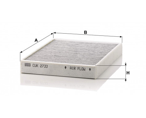 Filter, kupéventilation adsotop CUK 2733 Mann, bild 2