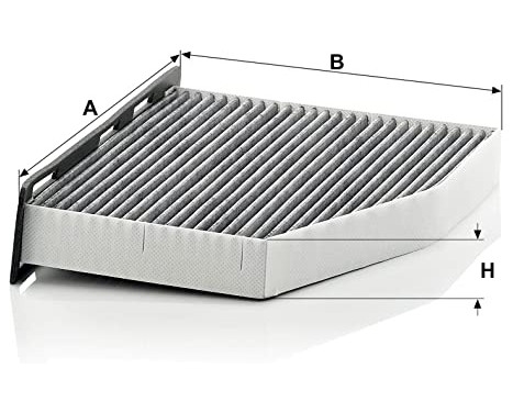 Filter, kupéventilation adsotop CUK 2939/1 Mann, bild 2