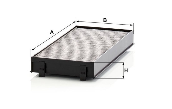 Filter, kupéventilation adsotop CUK 2941-2 Mann, bild 3