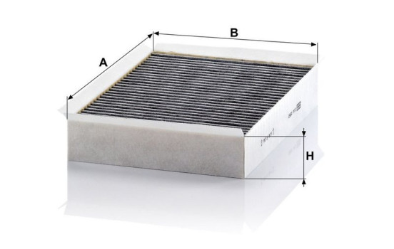 Filter, kupéventilation adsotop CUK 2950 Mann, bild 3