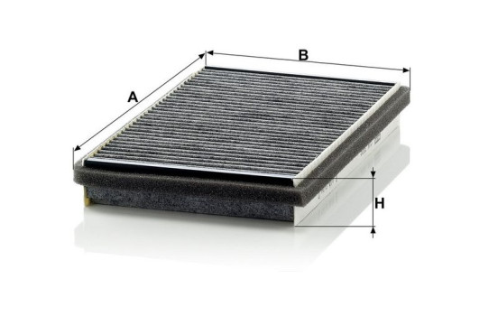 Filter, kupéventilation adsotop CUK 3020 Mann, bild 3