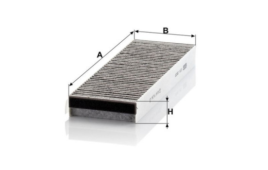 Filter, kupéventilation adsotop CUK 3023-2 Mann, bild 3