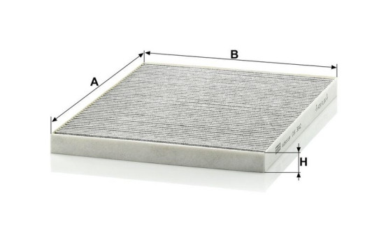 Filter, kupéventilation adsotop CUK 3042 Mann, bild 3