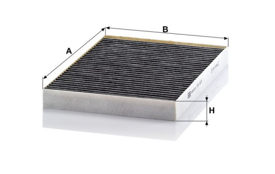 Filter, kupéventilation adsotop CUK 3137 MANN-FILTER, bild 3