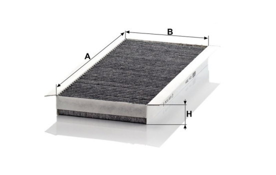 Filter, kupéventilation adsotop CUK 3554 Mann, bild 3