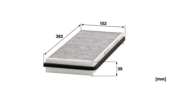 Filter, kupéventilation adsotop CUK 3840 Mann, bild 3