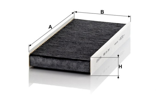 Filter, kupéventilation adsotop CUK 3847 Mann, bild 3