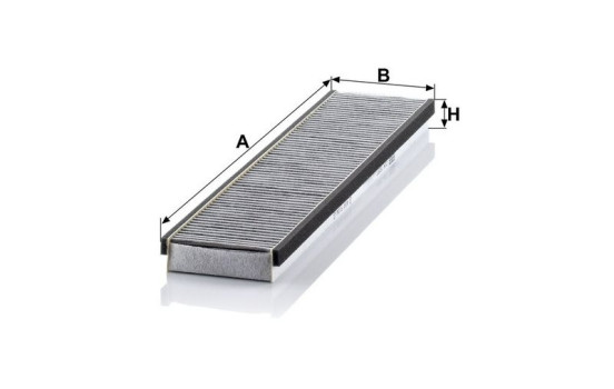 Filter, kupéventilation adsotop CUK 5257 Mann, bild 3