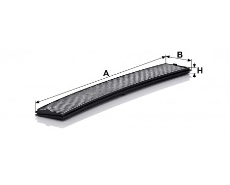 Filter, kupéventilation adsotop CUK 6724 Mann, bild 2