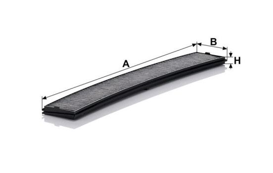 Filter, kupéventilation adsotop CUK 6724 Mann, bild 4