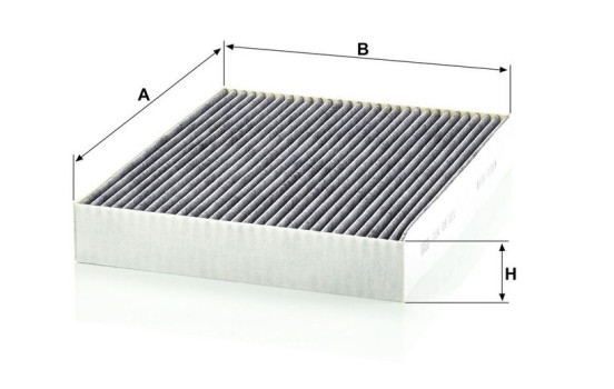 Filter, kupéventilation adsotop CUK28001 MANN-FILTER, bild 3
