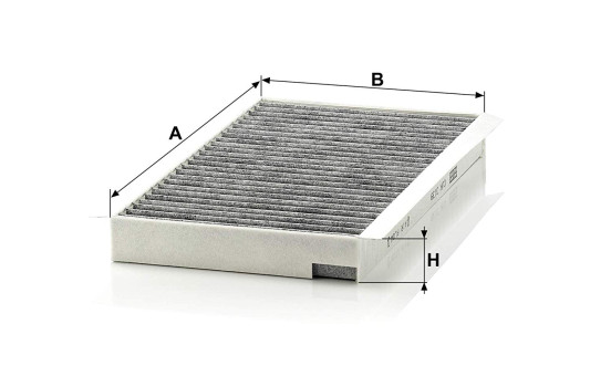 Filter, kupéventilation adsotop CUK3139 MANN-FILTER, bild 2