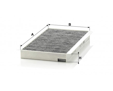 Filter, kupéventilation adsotop CUK3139 Mann, bild 2