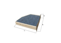 Filter, kupéventilation CareMetix® LAO 181 Mahle