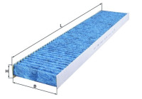 Filter, kupéventilation CareMetix® LAO 226 Mahle