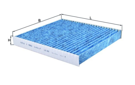 Filter, kupéventilation CareMetix® LAO 888 Mahle