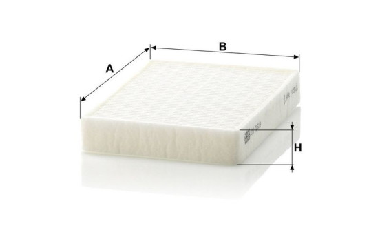 Filter, kupéventilation CU 1519 Mann, bild 3