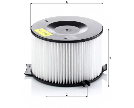 Filter, kupéventilation CU 1738 Mann, bild 2