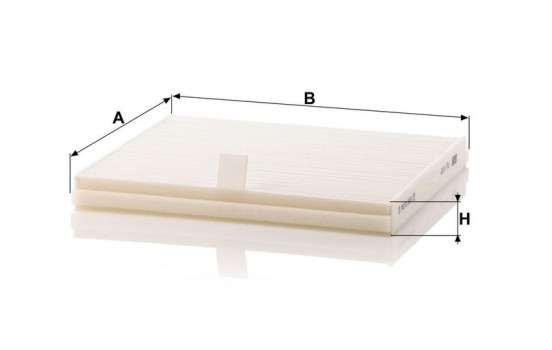 Filter, kupéventilation CU 2137 Mann, bild 3