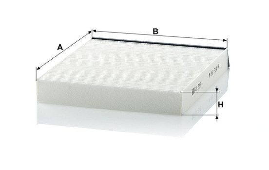Filter, kupéventilation CU 2240 Mann, bild 3