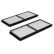 Filter, kupéventilation CU 23 001-2 Mann