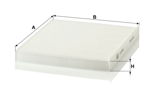 Filter, kupéventilation CU 23 009 Mann, bild 3