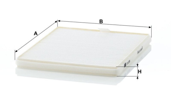 Filter, kupéventilation CU 2326 Mann, bild 3
