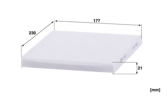 Filter, kupéventilation CU 2422 Mann, bild 3