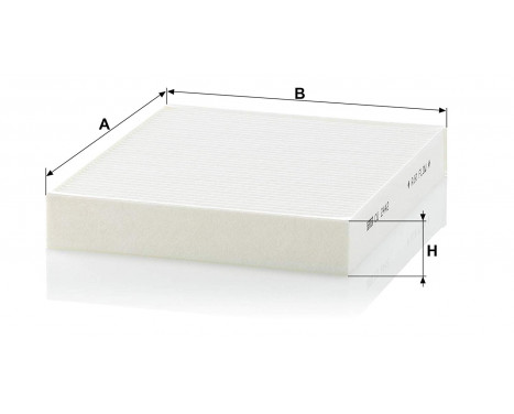Filter, kupéventilation CU 2442 Mann, bild 2