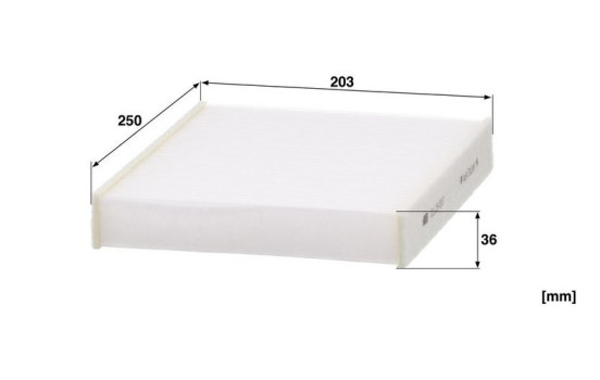 Filter, kupéventilation CU 25 007 Mann, bild 5